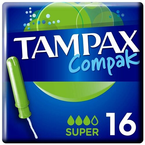 Тампоны Tampax Compak Super 16шт х2шт