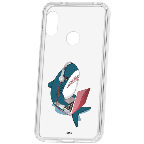 фото Чехол на xiaomi redmi 6 pro kruche print акула кruче