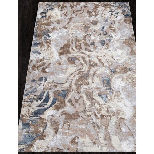 Ковер D070A - CREAM SHIRINK / BLUE FDY - Прямоугольник - коллекция PERU 2.40x3.40