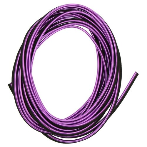 Молдинг гибкий внутрисалонный фиолетовый 5 м u образный молдинг решетки вентиляции салона автомобиля