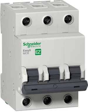Автоматический выключатель Schneider Electric EASY 9 3P, 32A, C, 4,5 кА