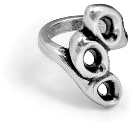 Кольцо Ciclon, размер 17, серебряный
