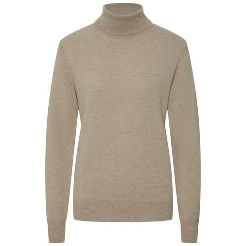 Свитер Sovershenstvo, кашемир, длинный рукав, размер s/m, бежевый