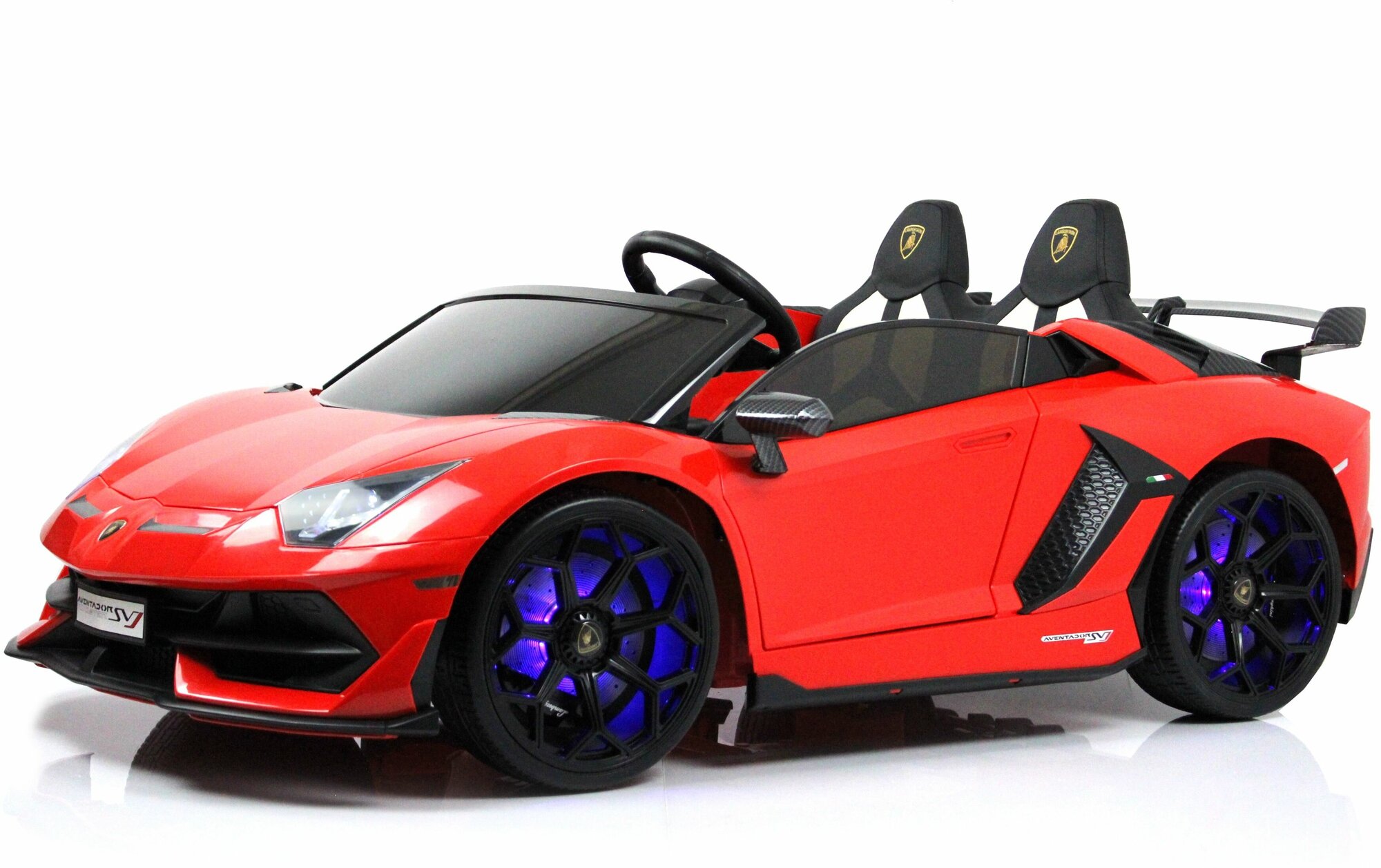 Rivertoys Детский электромобиль Lamborghini Aventador SVJ (A111MP) красный