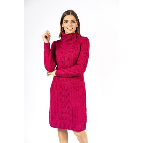 Платье женское вязаное ANRI knitwear Ж0589 с воротником 