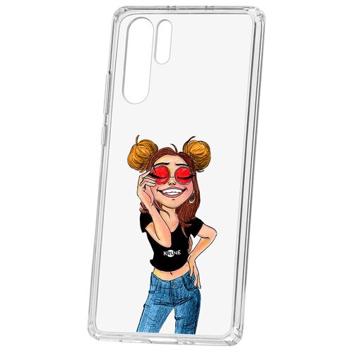 фото Чехол huawei p30 pro kruche print smiling кruче