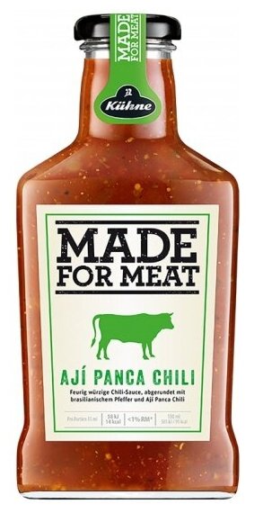 Соус Kuhne “Made for Meat” Aji Panca Chili томатный с перцем Чили и кинзой 375 мл