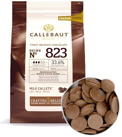Шоколад Callebaut Молочный 33,6% в монетах, 2,5 кг