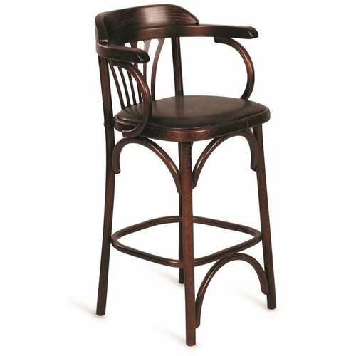 Стул полубарный Red Black 650 Венский мягкий (темный тон, экокожа коричневая)