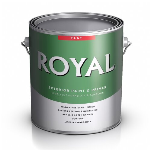 ACE Paint Royal Flat Exterior матовая Ultra White 0.946 л американская интерьерная краска для стен contractor pro flat 0 946 ultra white ace paint