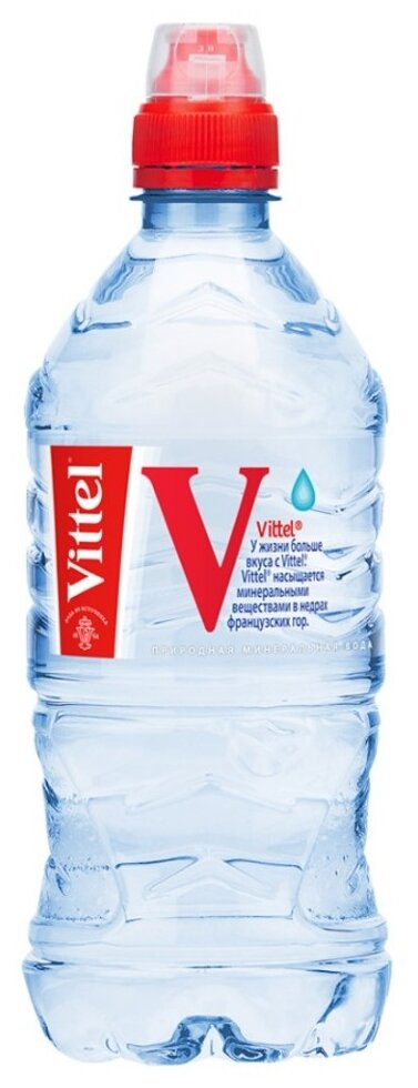 Минеральная вода Vittel негазированная, ПЭТ спорт, 6 шт. по 0.75 л - фотография № 3