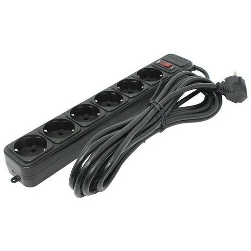 Сетевой фильтр ExeGate 6 Sockets 5m Black SP-6-5B 119395