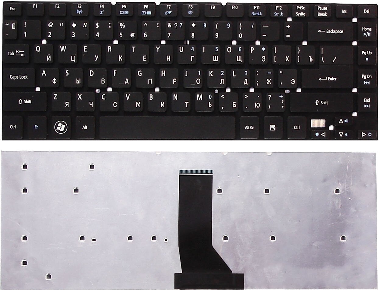 Клавиатура для ноутбука Acer Aspire 3830 3830G 3830T 3830TG 4830 4830G 4830T 4830TG черная