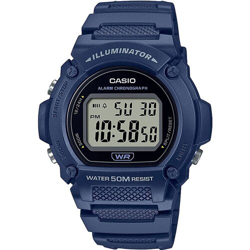 фото Наручные часы casio наручные часы casio w-219h-2a, синий