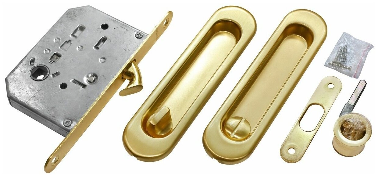 MHS150 WC SG, комплект для раздвижных дверей, цвет - матовое золото