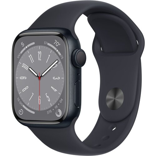 Смарт-часы Apple Watch Series 8 41mm Midnight Aluminium Case with Midnight Sport Band ML 4062500₽