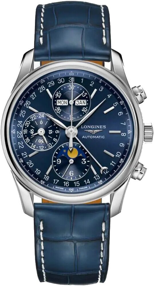 Наручные часы LONGINES The Longines Master Collection, синий, серебряный — купить в интернет-магазине по низкой цене на Яндекс Маркете