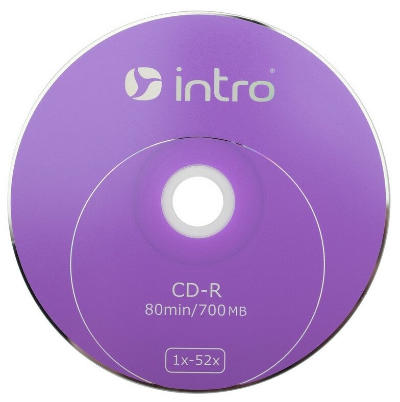 Носители информации CD-R, 52x, Intro, Shrink/10, Б0016204