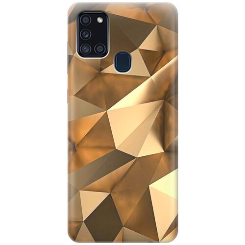 фото Силиконовый чехол на samsung galaxy a21s / самсунг а21 эс с принтом "бронзовые грани" gosso