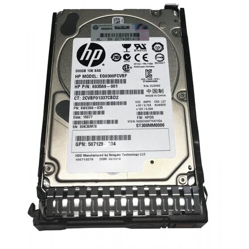 Жесткий диск HP 728759-001 300Gb SAS 2,5