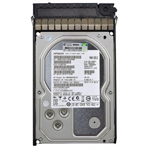 Жесткий диск HP 0F14993 3Tb 7200 SATAIII 3.5 HDD жесткий диск hp 664016 001 3tb 7200 sataiii 3 5 hdd