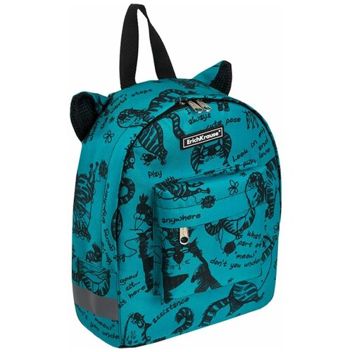 Рюкзак ErichKrause EasyLine Mini Animals 6L Zen Cats, turquoise