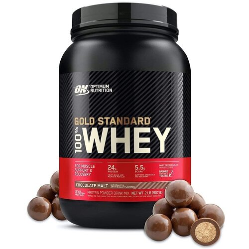 Сывороточный протеин OPTIMUM NUTRITION 100% Whey Gold Standard 912 г, Шоколад солод