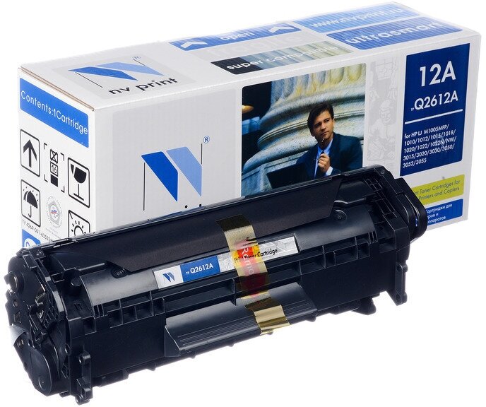 Картридж NV Print NV-Q2612A, черный, 2000 страниц, совместимый для LaserJet M1005 / M1319f / 3050 / 3050z / 3015 / 3020 / 3030 / 1010 / 1012 / 1015 / 1020 / 1022 / 1022n / 1022nw