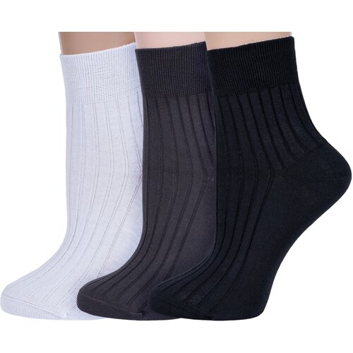 фото Женские носки rusocks укороченные, размер 23, мультиколор
