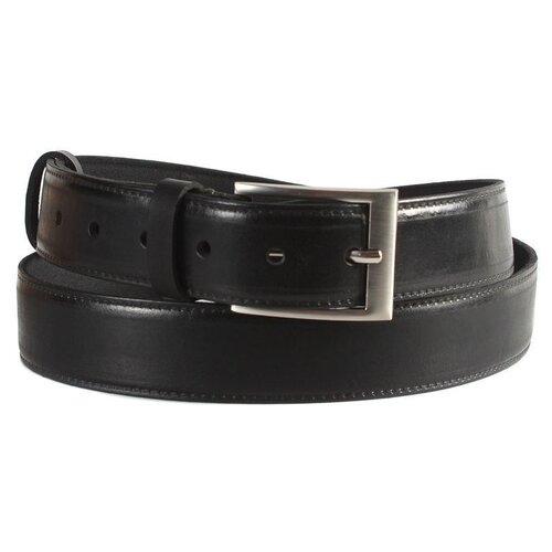 фото Ремень/ремень мужской/ремень мужской натуральная кожа/meyninger/рн-2401/черный/105/модель ремень мужской/цельнокроеный