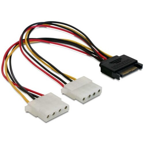 Переходник питания SATA - 2*Molex переходник питания sata molex m