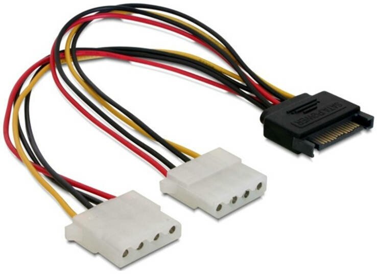 Переходник питания SATA - 2*Molex