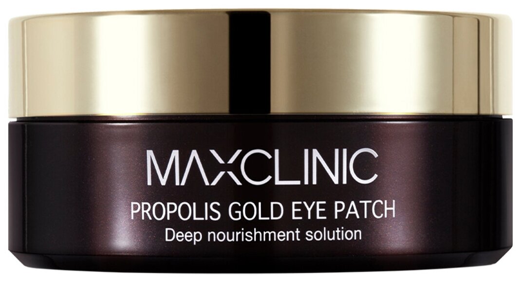 MAXCLINIC Propolis Eye Patch Патчи гидрогелевые для контура глаз с прополисом и частичками золота, 60 шт/84 г.