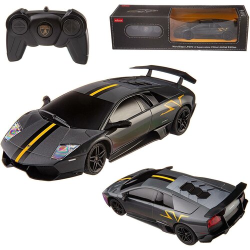 Машина р у 1:24 Lamborghini Superveloce LP670-4, limited version, цвет серый металлик, 2.4G 39001GR