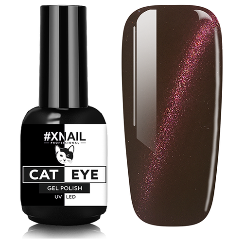 Гель лак XNAIL PROFESSIONAL Cat Eye кошачий глаз, магнитный, камуфлирующий, для дизайна ногтей, 10 мл, № 22 гель лак xnail professional cat eye кошачий глаз магнитный камуфлирующий для дизайна ногтей 10 мл 15