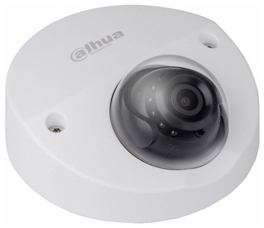 Мини-купольная IP видеокамера имеет разрешение камеры 4Мп DAHUA DH-IPC-HDPW1420FP-AS-0280B - фотография № 1