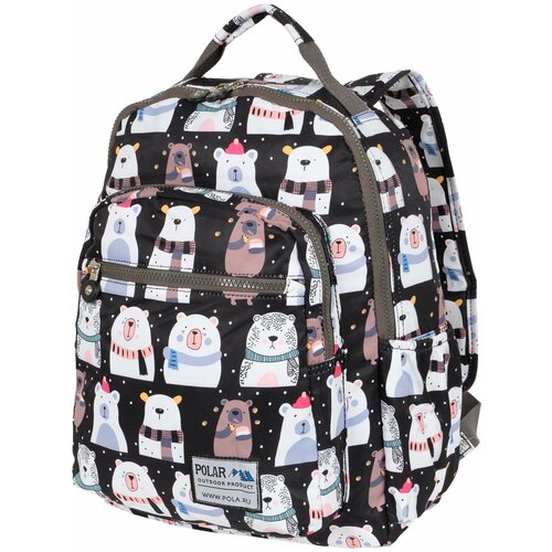 Рюкзак школьный детский Polar девочке, мальчику, первокласснику, подростку, П8100 мишки