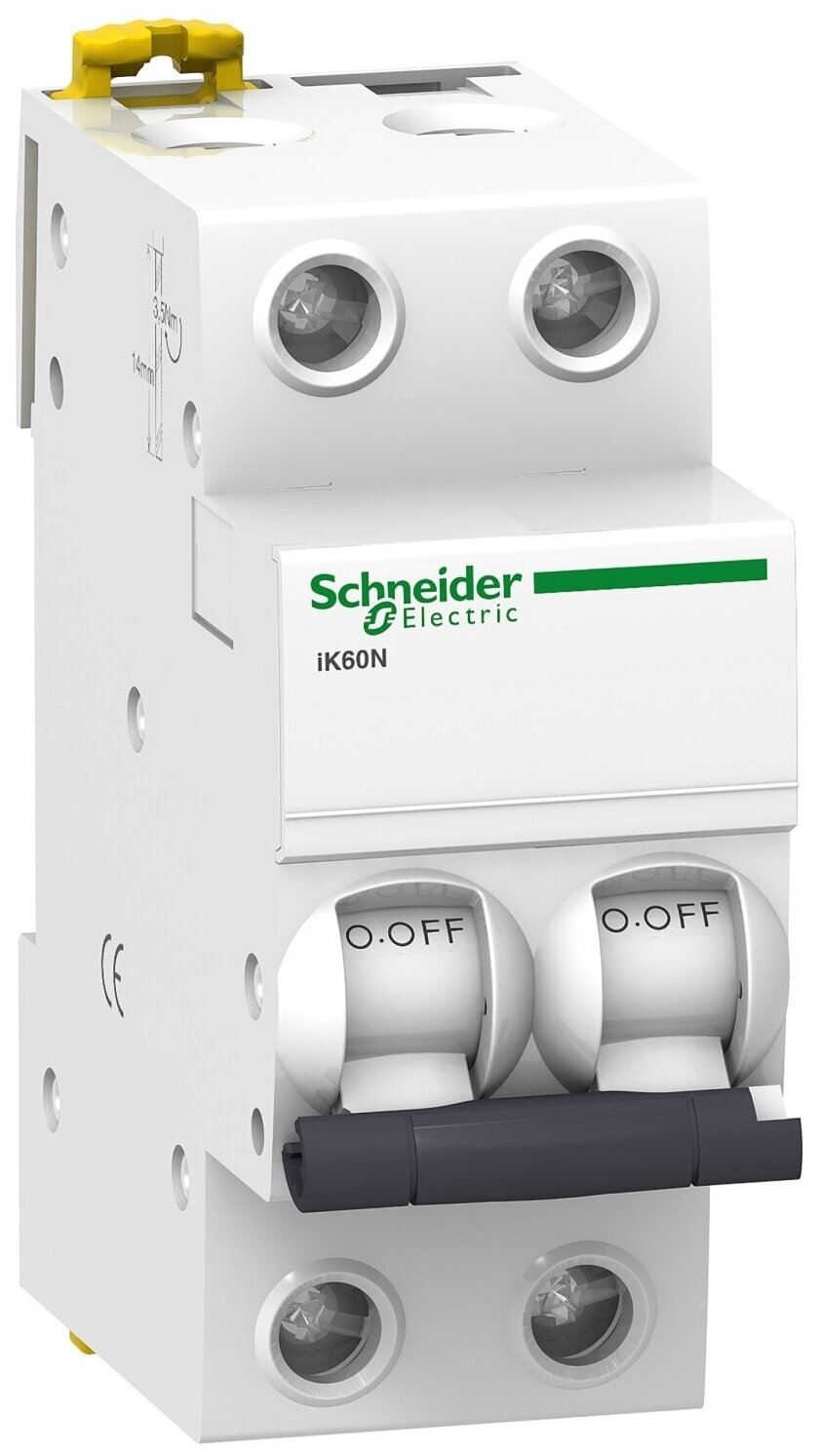 Acti 9 A9K24216 Автоматический выключатель двухполюсный 16А (6 кА, C) Schneider Electric - фото №2