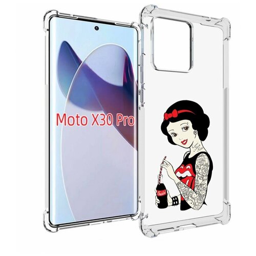 Чехол MyPads любительница-колы женский для Motorola Moto X30 Pro задняя-панель-накладка-бампер