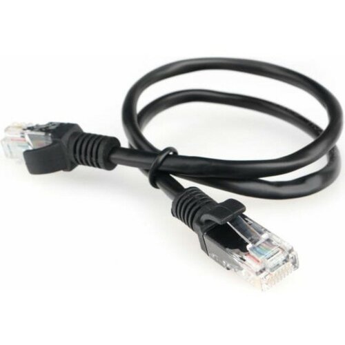 Патч-корд Гарнизон PC-UTP-5e-0.5-BK, UTP 5е кат, RJ-45(m)-RJ-45(m), 0.5м, черный