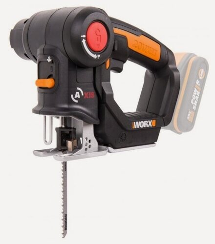 Изображение товара Лобзик аккумуляторный-сабельная пила Worx Axis WX550.9, без АКБ и ЗУ