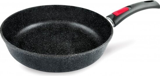 Сковорода Нева Металл Посуда НМП литая Индукция Гранит со съемной ручкой 28 см, L18028i