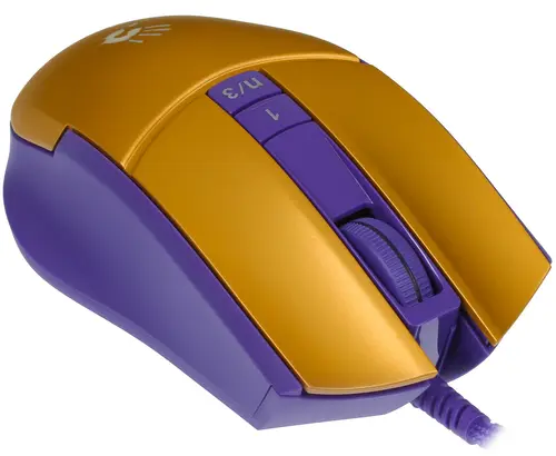 Мышь A4Tech Bloody L65 Max, желтый/фиолетовый (l65 max/royal violet) - фото №11