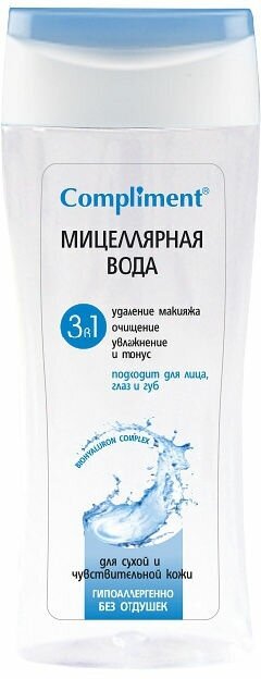 Compliment Мицеллярная вода 3 в 1, 200 мл