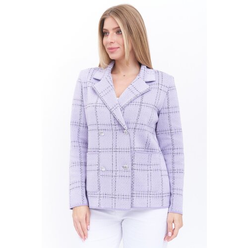 Пиджак Текстильная Мануфактура, размер 56, лиловый