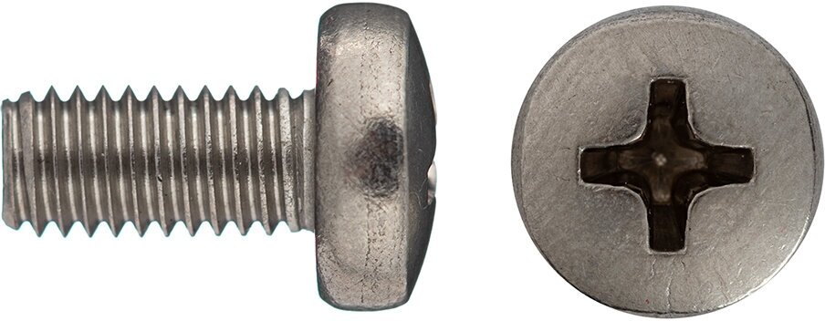 Винт нержавеющая сталь M5x10 мм DIN 7985 полукруглая головка (10 шт.)