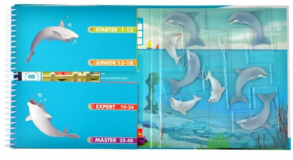 Магнитная игра Bondibon для путешествий, дельфинчики, SGT 310 RU. - фотография № 11