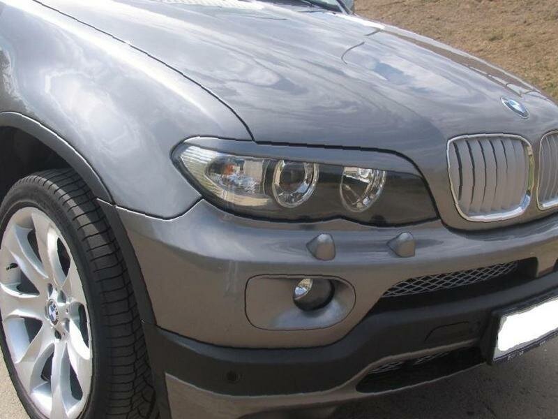 Реснички на фары BMW X5 E53 рестайлинг