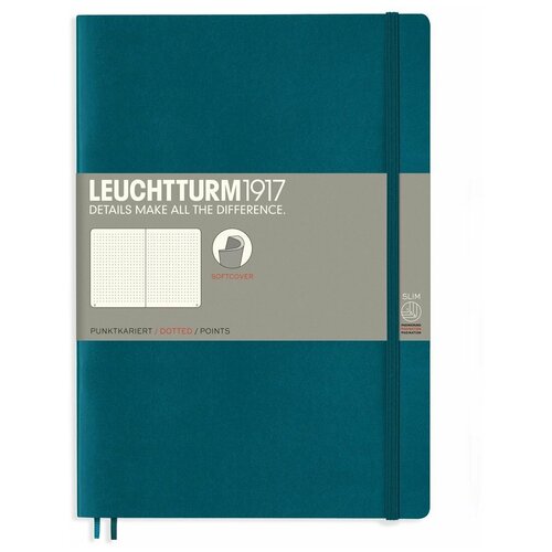 фото Книга для записей leuchtturm1917, мягкая обложка b6+, в точку, океан