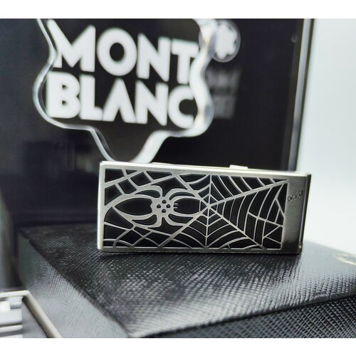 Зажим для купюр Montblanc, нержавеющая сталь, подарочная упаковка, черный